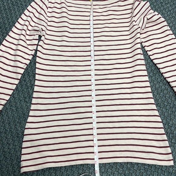 J.Crew Artist long sleeved striped tshirt in light & dark pink ladies M - Picture 5 of 10